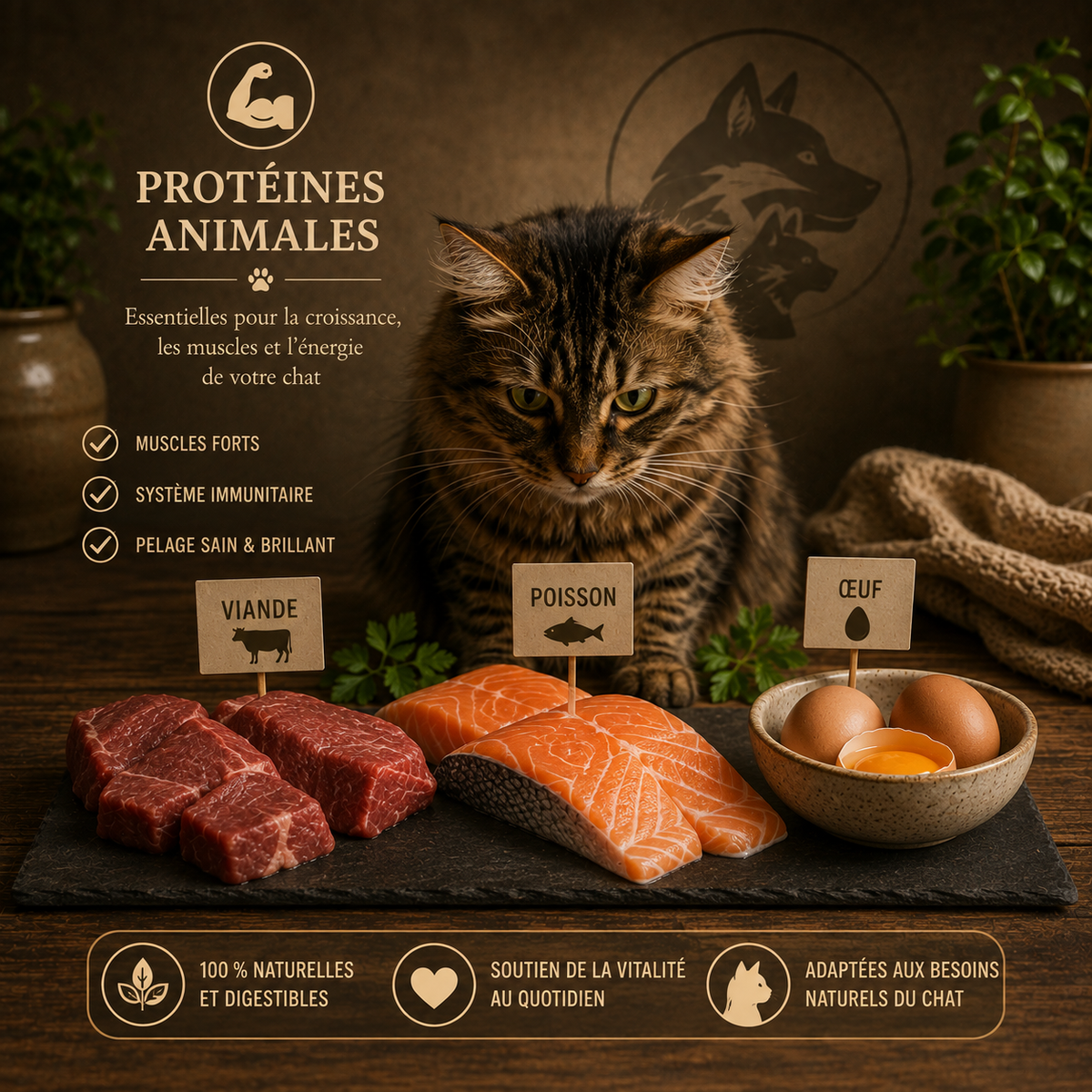 Protéines animales et chat : pourquoi c’est essentiel