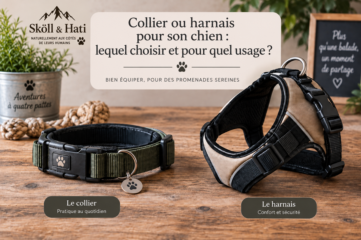 Collier ou harnais pour son chien : lequel choisir et pour quel usage ?