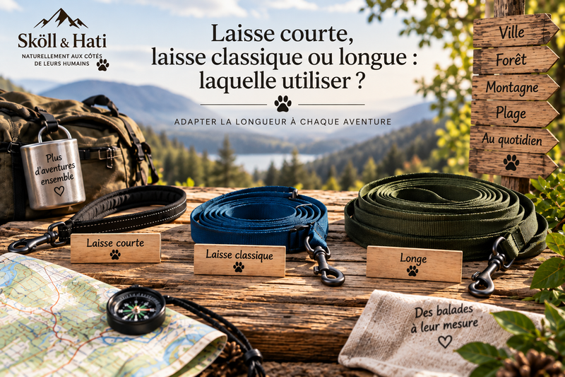 Laisse courte, laisse classique ou longe : laquelle utiliser ?