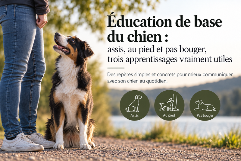 Éducation de base du chien : assis, au pied et pas bouger, trois apprentissages vraiment utiles