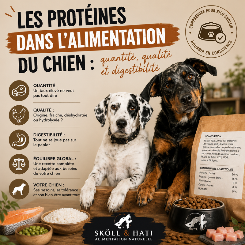 Les protéines dans l'alimentation du chien