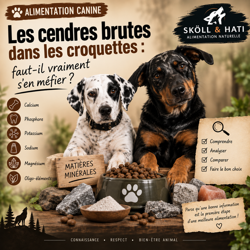 Les cendres brutes dans les croquettes : faut-il vraiment s’en méfier ?